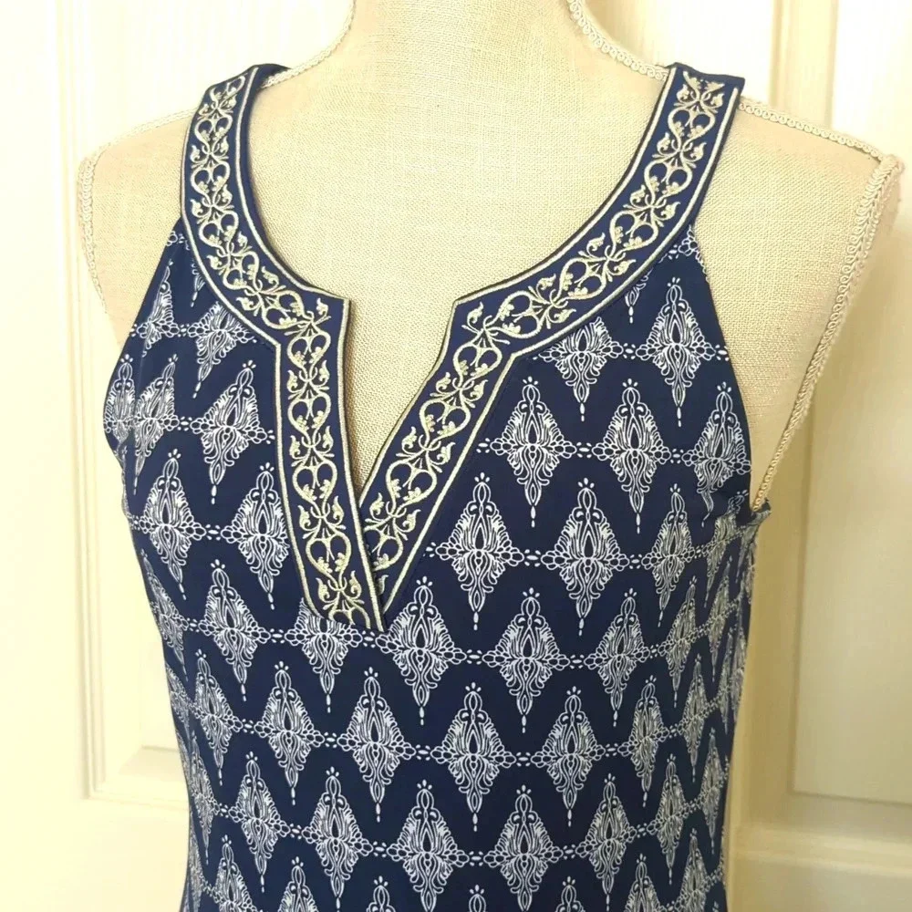 Magnolia Grace Embroidered Trim Knit Dress - Picture 6 of 10